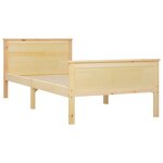 vidaXL Cadre de lit Bois de pin massif 90x200 cm