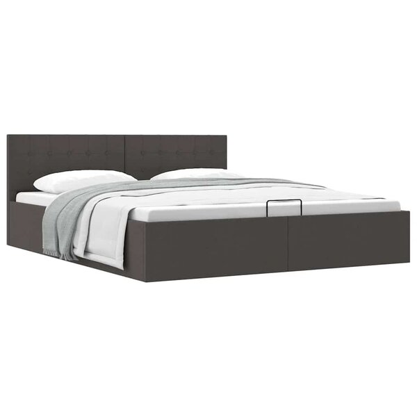vidaXL Cadre de lit à rangement hydraulique sans matelas 160x200 cm