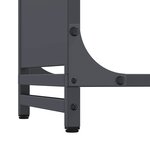 vidaXL Portant de bois chauffage anthracite 44x28x65 cm