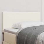 Tête de lit LED vidaXL Design Simple Crème 80 cm Tissu Corde