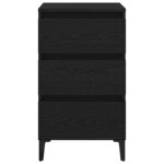 vidaXL Cabinet de chevet Chêne noir 40 x 35 x 70 cm Bois d'ingénierie
