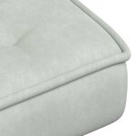 vidaXL Chaise de relaxation avec tabouret Gris clair Velours