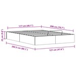 vidaXL Cadre de lit ottoman avec rangement Blanc 120 x 200 cm