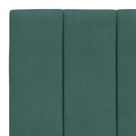 vidaXL Cadre de lit avec lumières LED vert foncé 90x200 cm velours