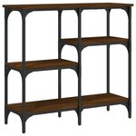 vidaXL Table console chêne marron 80x29x75 cm Bois d'ingénierie
