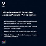 Adobe express premium - abonnement 1 an - 1 utilisateur - a télécharger