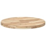 vidaXL Dessus de table rond Ø70x4 cm bois massif d'acacia