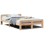 vidaXL Cadre de lit sans matelas 120x200 cm bois de pin massif