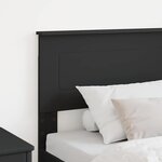 vidaXL Tête de lit Chêne noir 100 cm Bois d'ingénierie