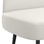 vidaXL Banc rembourré avec dossier Blanc 110 x 60 x 76 cm Simili cuir