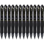 Mini Stylo roller Encre gel G2 XS7 PIXIE Tracé 0 4 mm (Bille 0 7mm) Noir x 12 PILOT