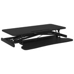 vidaXL Bureau de travail réglable 90x40x(13-50) cm Acier et bois