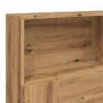 vidaXL Armoire de tête de lit chêne artisanal 160x19x103 5 cm
