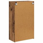 vidaXL Meuble TV mural Montage mural Bois Ancien 59 5 x 31 x 100 cm