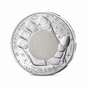 L'Odyssée Spatiale avec Thomas Pesquet Monnaie de 10€ Argent - La Lune