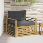 vidaXL Canapé d’extérieur Polyester Blanc