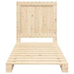 vidaXL Cadre de lit sans matelas avec tête de lit 90x200cm bois massif