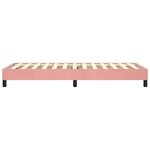 vidaXL Cadre de lit à ressorts rose 90x200 cm velours