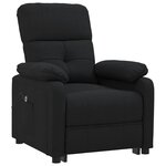 vidaXL Fauteuil inclinable électrique Noir Tissu