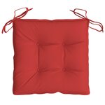 vidaXL Coussins de palette lot de 2 rouge 50x50x7 cm tissu oxford