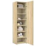 vidaXL Buffet haut chêne sonoma 50x42 5x185 cm bois d'ingénierie