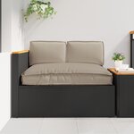 vidaXL Set de coussins de palette 3 Pièces Taupe 120 x 80 x 12 cm