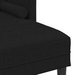 vidaXL Ensemble de Canapés avec coussin 2 Pièces Noir Polyester
