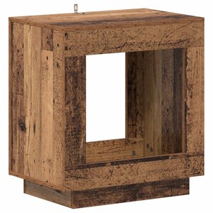 vidaXL Table d'appoint Bois ancien 60 x 40 x 65 cm Bois d'ingénierie