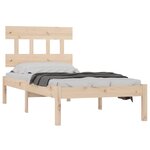 vidaXL Cadre de lit sans matelas 90x190 cm bois massif