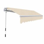 vidaXL Auvent pliable manuel 300 cm Crème