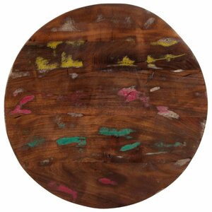 vidaXL Dessus de table Ø 40x2 5 cm rond bois massif de récupération