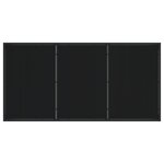 vidaXL Set de dîner de jardin de 5 pièces avec coussins noir en poly rattan