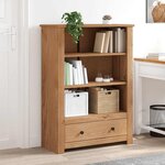 vidaXL Bibliothèque 80x35x110 cm Bois de pin massif Assortiment Panama