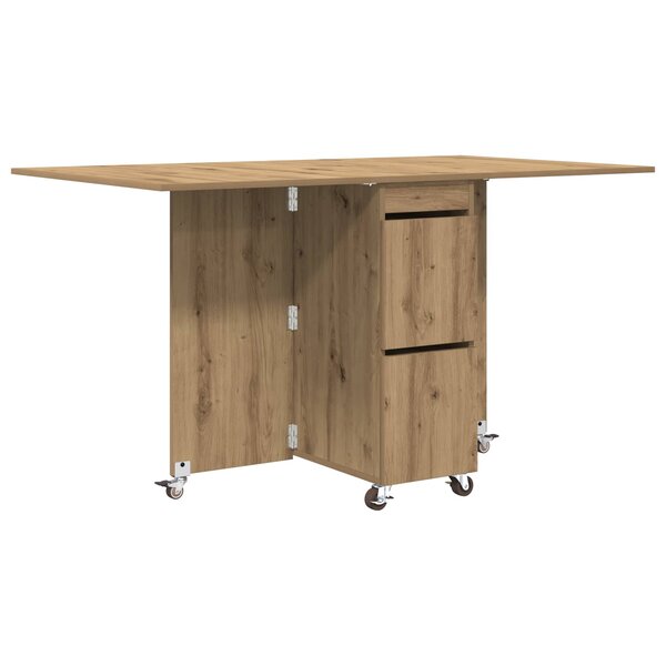 vidaXL Table à dîner 2 Pièces 140 x 80 x 77 cm Bois d'ingénierie