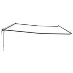 vidaXL Cadre d'auvent Anthracite 600 × 350 cm Aluminium