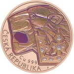 Pièce de monnaie en Cuivre 1 Dollar g 31.1 (1 oz) Millésime 2026 CZECH LION