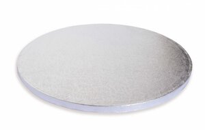 Support à gâteau épais Rond Argenté