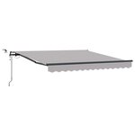 vidaXL Tissu de auvent Gris clair 300 x 250 cm Polyester