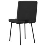 vidaXL Chaises à manger lot de 2 noir similicuir