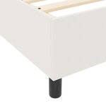 vidaXL Lit à ressorts Crème et Blanc 140 x 200 cm