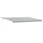 vidaXL Auvent rétractable automatique avec LED anthracite et blanc