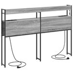 vidaXL Tête de lit de rangement Sonoma gris 150 cm Bois d'ingénierie
