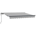 vidaXL Auvent Rétractable Anthracite 350 x 200 cm tissu