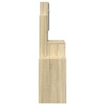 vidaXL Coiffeuse avec armoire chêne sonoma 80x35x132 cm