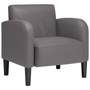 vidaXL Chaise de canapé avec accoudoirs gris 54 cm similicuir