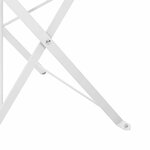 vidaXL Chaise de jardin pliante 2 Pièces Blanc 42 x 46 x 82cm Acier