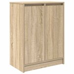 vidaXL Armoire à chaussures chêne sonoma 57x34x76 cm bois d'ingénierie