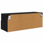 vidaXL Meubles TV muraux 2 Pièces Chêne noir 80 x 30 x 30 cm