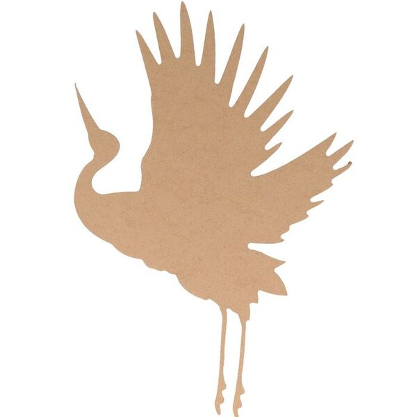 Silhouette Grue 20X30 Cm - Mdf - Silhwood