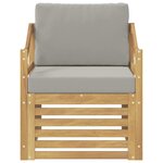 vidaXL Canapé d’extérieur Polyester Blanc